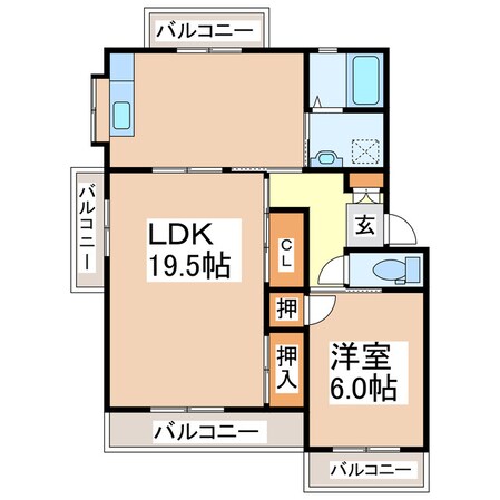 コーポラスＪＵＮの物件間取画像